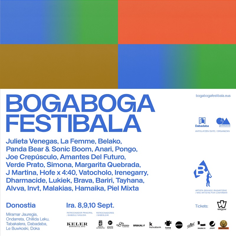 BOGA BOGA, el nuevo festival donostiarra anuncia sus primeras confirmaciones.