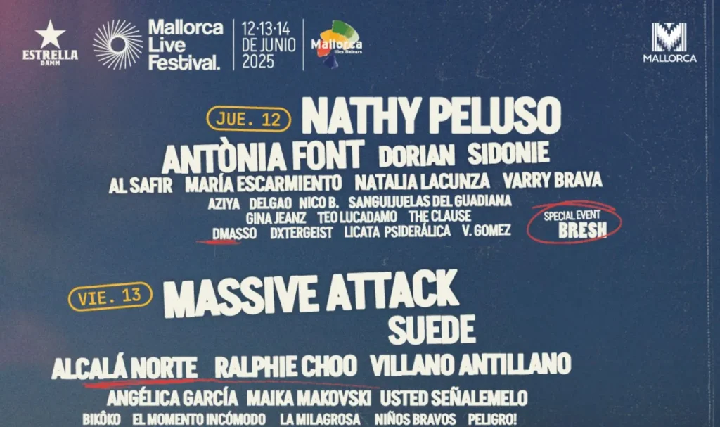 Mallorca Live Festival 2025 presenta su cartel por días