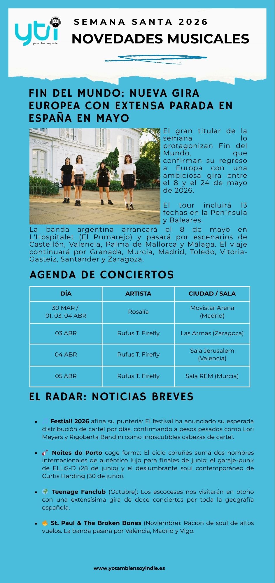Agenda Musical 30 marzo